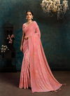 MAHOTSAV SHRIHITHA 21100 SERIES Pink Colour Flocking Stone and pearl work Sarees Collection 21109